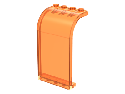 LEGO® los onderdeel Paneel in kleur Doorzichtig Oranje 2571