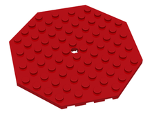 Plaatje in Gallery viewer laden, LEGO® los onderdeel Plaat Aangepast in kleur Rood 89523