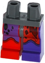 Plaatje in Gallery viewer laden, LEGO® Benen met Motief Donker Blauwachtig Grijs 970d30pb01