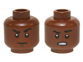 LEGO® los onderdeel Hoofd Roodachtig Bruin 3626cpb1420
