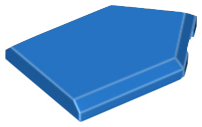 LEGO® los onderdeel Tegel Aangepast in kleur Blauw 22385
