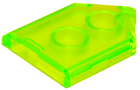 LEGO® Tegel Aangepast Doorschijnend Helder Groen 22385