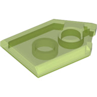 LEGO® Tegel Aangepast Doorschijnend Helder Groen 22385