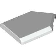 LEGO® los onderdeel Tegel Aangepast in kleur Wit 22385