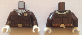 LEGO® onderdeel Lijf met Motief Donker Bruin 973pb2427c01