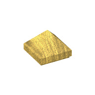 Plaatje in Gallery viewer laden, LEGO® los onderdeel Dakpan Algemeen Parel Goud 22388