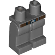 Plaatje in Gallery viewer laden, LEGO® Benen met Motief Donker Blauwachtig Grijs 970c00pb0476