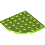Plaatje in Gallery viewer laden, LEGO® los onderdeel Plaat Rond in kleur Limoen 6003