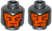 Plaatje in Gallery viewer laden, LEGO® los onderdeel Hoofd in kleur Zilver 3626cpb1521