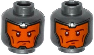 LEGO® los onderdeel Hoofd in kleur Zilver 3626cpb1521