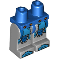 Plaatje in Gallery viewer laden, LEGO® los onderdeel Benen met Motief Blauw 970c86pb23