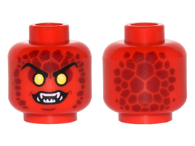 LEGO® los onderdeel Hoofd in kleur Rood 3626cpb1511