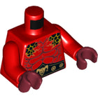 LEGO® los onderdeel Lijf met Motief Rood 973pb2445c01