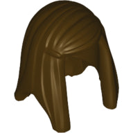 Plaatje in Gallery viewer laden, LEGO® los onderdeel Haar in kleur Donker Bruin 92083