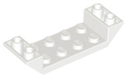 LEGO® los onderdeel Dakpan Omgekeerd in kleur Wit 22889