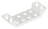 LEGO® los onderdeel Dakpan Omgekeerd in kleur Wit 22889