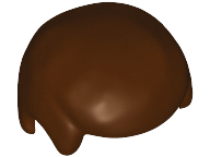 LEGO® los onderdeel Haar in kleur Donker Bruin 3901
