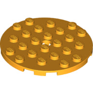 Plaatje in Gallery viewer laden, LEGO® los onderdeel Plaat Rond Helder Licht Oranje 11213