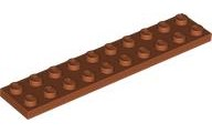 LEGO® los onderdeel Plaat Algemeen Donker Oranje 3832