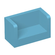 Plaatje in Gallery viewer laden, LEGO® los onderdeel Paneel in kleur Medium Azuurblauw 23969
