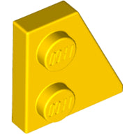 LEGO® los onderdeel Wig Plaat in kleur Geel 24307