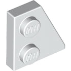 LEGO® los onderdeel Wig Plaat in kleur Wit 24307