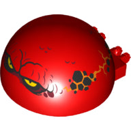 Plaatje in Gallery viewer laden, LEGO® los onderdeel Voorruit met Motief Rood 50747pb13