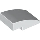 LEGO® los onderdeel Dakpan Gebogen in kleur Wit 24309