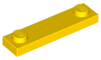 Plaatje in Gallery viewer laden, LEGO® los onderdeel Plaat Aangepast in kleur Geel 92593