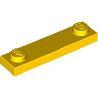 Plaatje in Gallery viewer laden, LEGO® los onderdeel Plaat Aangepast in kleur Geel 92593