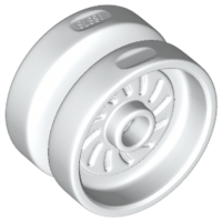 LEGO® los onderdeel Wiel in kleur Wit 18976