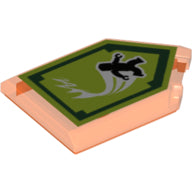 LEGO® 22385pb016 in kleur Doorzichtig Neon Oranje