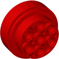 LEGO® los onderdeel Wiel in kleur Rood 60208