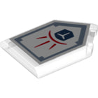LEGO® Tegel Aangepast met Motief Doorzichtig 22385pb022
