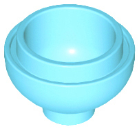 Plaatje in Gallery viewer laden, LEGO® los onderdeel Steen Rond Medium Azuurblauw 15395