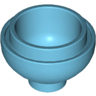 Plaatje in Gallery viewer laden, LEGO® los onderdeel Steen Rond Medium Azuurblauw 15395
