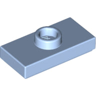 Plaatje in Gallery viewer laden, LEGO® los onderdeel Plaat Aangepast Helder Lichtblauw 15573