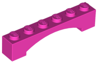 LEGO® los onderdeel Steen Boog in kleur Donker Roze 92950