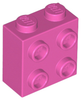 Plaatje in Gallery viewer laden, LEGO® los onderdeel Steen Aangepast Donker Roze 22885