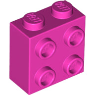 Plaatje in Gallery viewer laden, LEGO® los onderdeel Steen Aangepast Donker Roze 22885