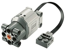 Plaatje in Gallery viewer laden, LEGO® los onderdeel Motor Licht Blauwachtig Grijs 99499c01