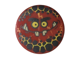 LEGO® los onderdeel Tegel Rond met Motief Rood 14769pb089