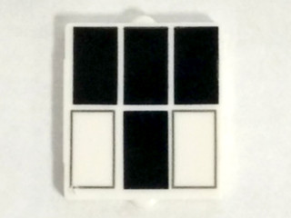 LEGO® Venster, Ruit en Luik met Motief Wit 60601pb012