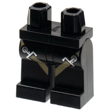 Plaatje in Gallery viewer laden, LEGO® los onderdeel Benen met Motief Zwart 970c00pb0510
