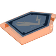 LEGO® 22385pb035 in kleur Doorzichtig Neon Oranje