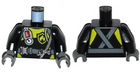 LEGO® los onderdeel Lijf met Motief Zwart 973pb2284c01