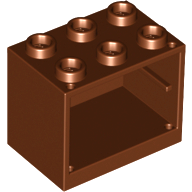 LEGO® los onderdeel Container Roodachtig Bruin 4532b
