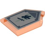 Plaatje in Gallery viewer laden, LEGO® 22385pb001 in kleur Doorzichtig Neon Oranje