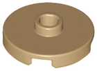 LEGO® los onderdeel Tegel Rond Donker Geelbruin 18674