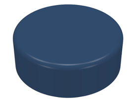 LEGO® los onderdeel Tegel Rond in kleur Donkerblauw 98138